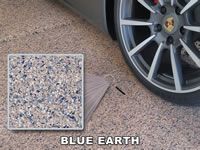 blue earth color chip sample