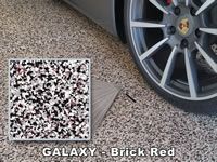 galaxy brick red color chip sample